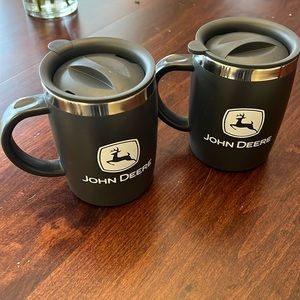 Pair of John Deere mugs